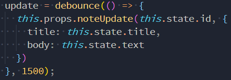 Image showing off the use of debounce
